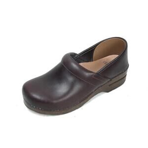 dansko oiled clogs professional espresso brown women's shoes sz 40 9.5-10